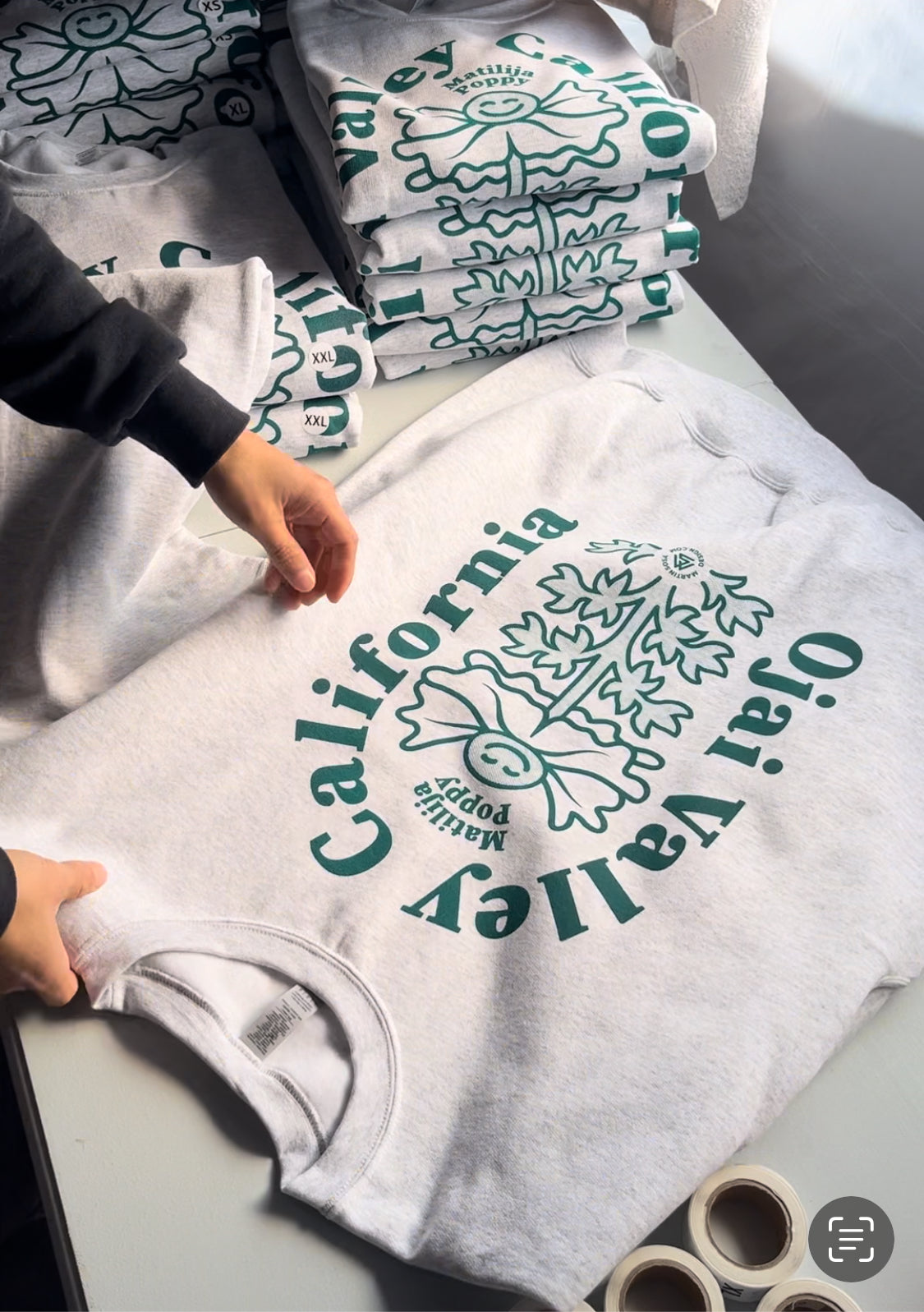 Matilija Poppy Crewneck