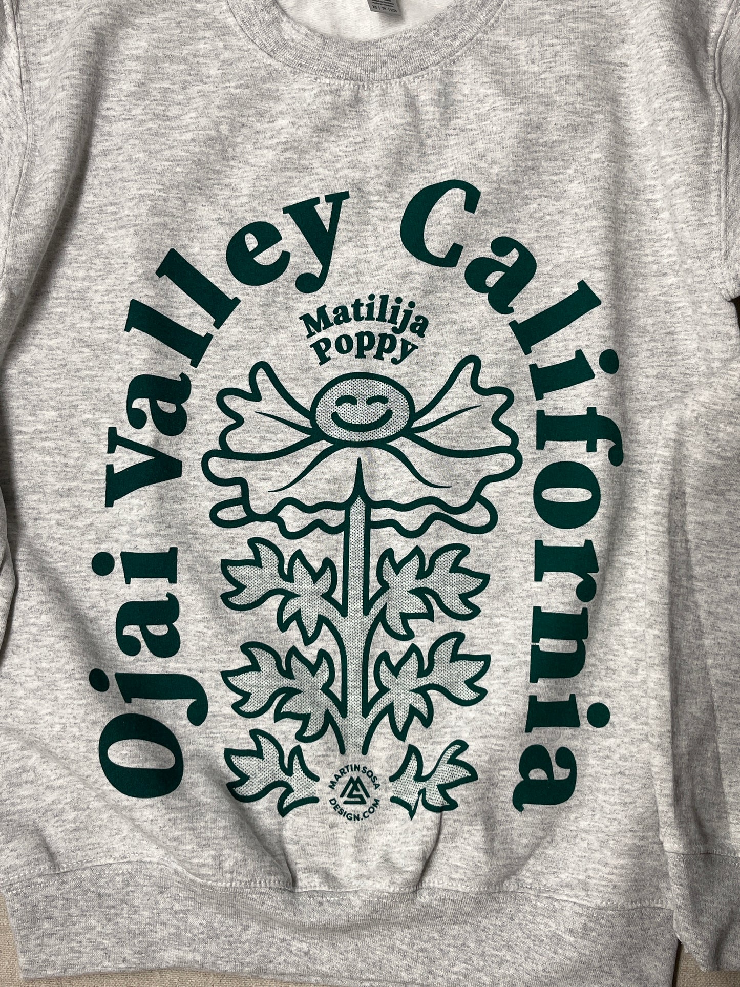 Matilija Poppy Crewneck