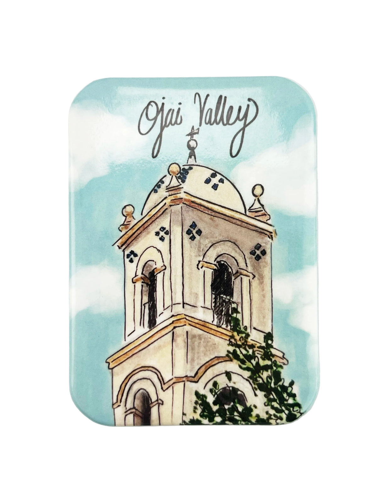 Ojai Post Office Illustration Magnet